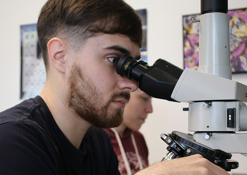 stem student researches in chemistry at Southwestern Oregon Community College