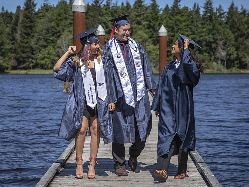 foundation scholarship graduates on dock at Southwestern Oregon Community College