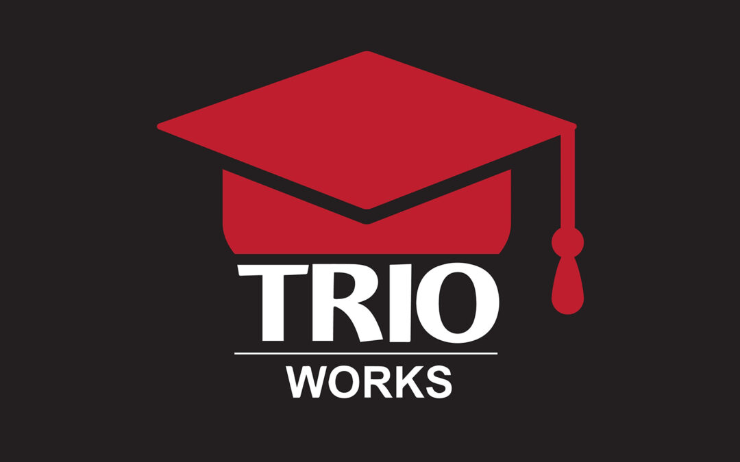 logo of a grad hat and text