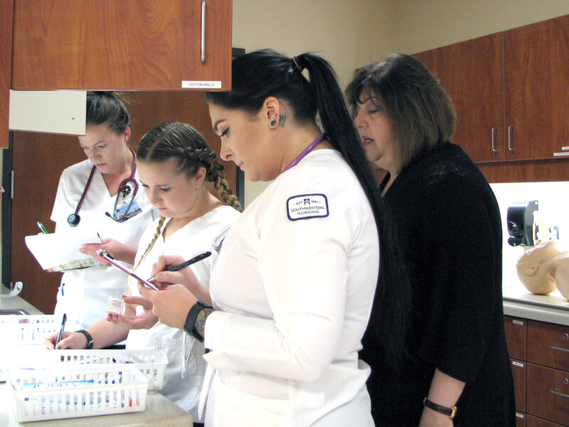 curry nurses_3833 photo of nursing students taking notes