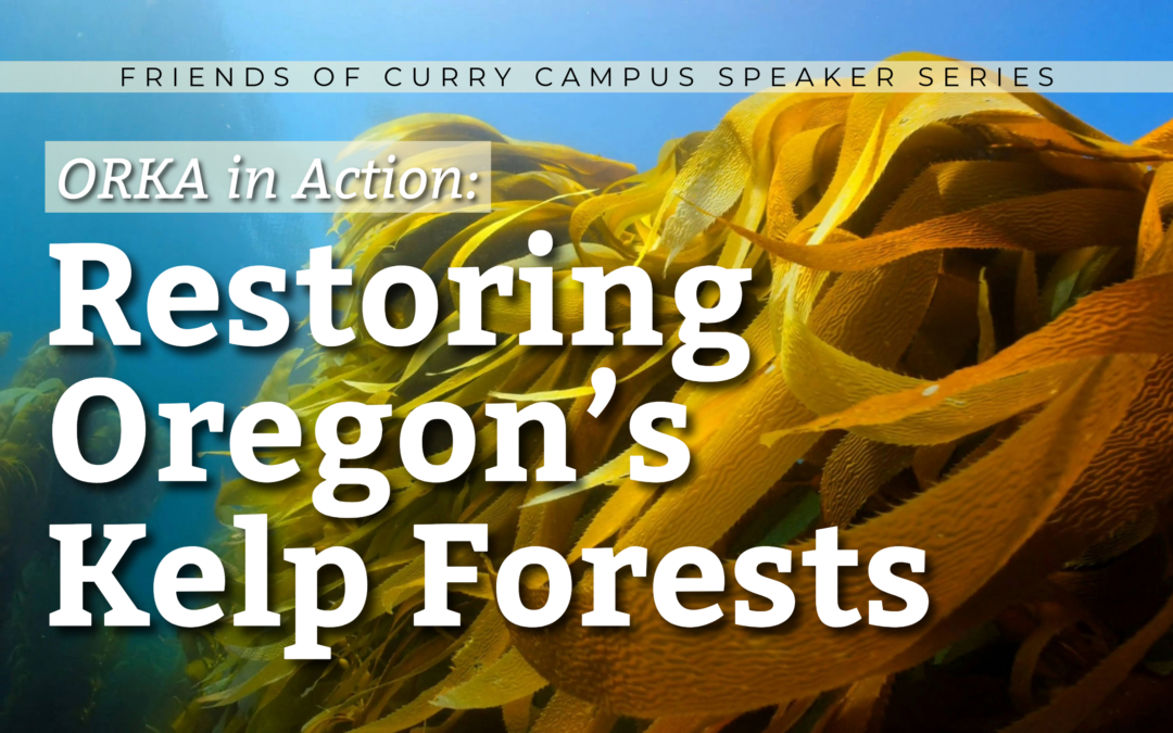 Friends of Curry Campus Speaker Series presents ORKA in Action: Restoring Oregon’s Kelp Forests – April 9, 2026